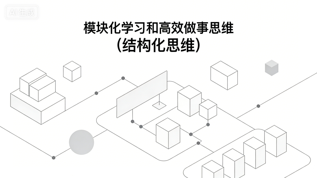 模块化学习和高效做事思维(结构化思维)-利用创意和智慧，开启低成本创业之路乞丐的项目